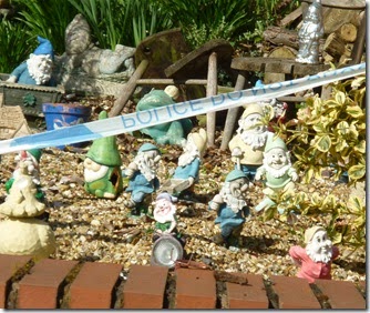 7 police tape on gnomes whittington