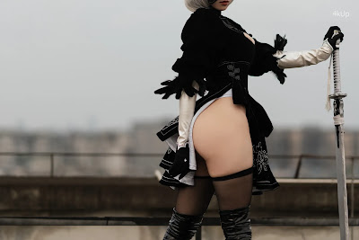 Coser@小仓千代w No.011 8月舰长写真 2B原皮