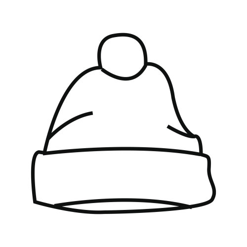 DIBUJOS DE GORROS PARA COLOREAR