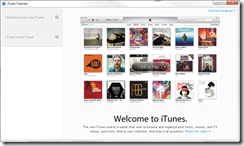 الشاشة الترحيبية الخاصة ببرنامج ايتونز iTunes 11.3.1