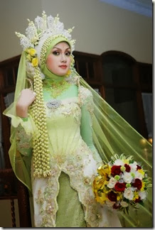 Baju-Pengantin-Muslimah-Hijau