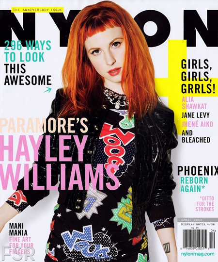 Hayley Williams on Nylon April 2013 cover