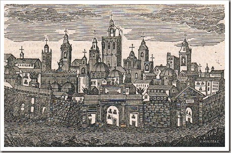 Imagen idealizada de Valencia. Grabado de 1857