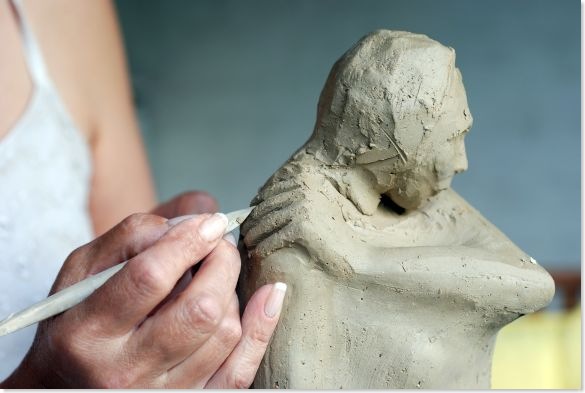 woman sculptor