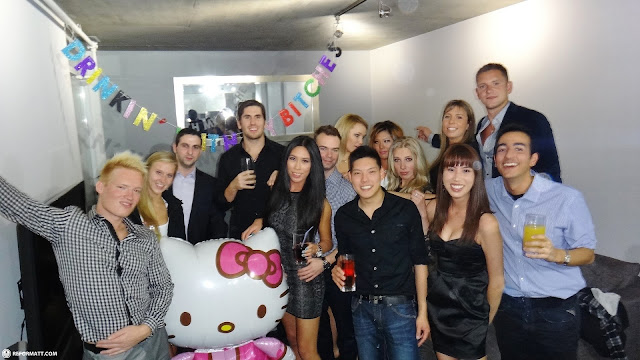 giant hello kitty and the birthday party in Toronto, Canada 