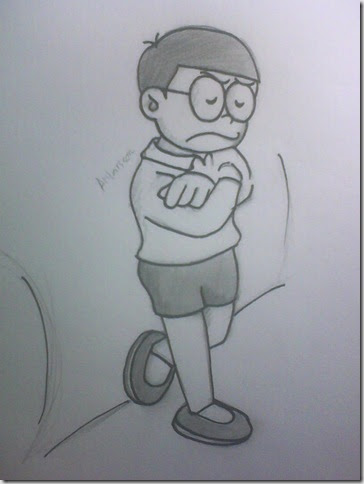 Menggambar Nobita FLasholiX