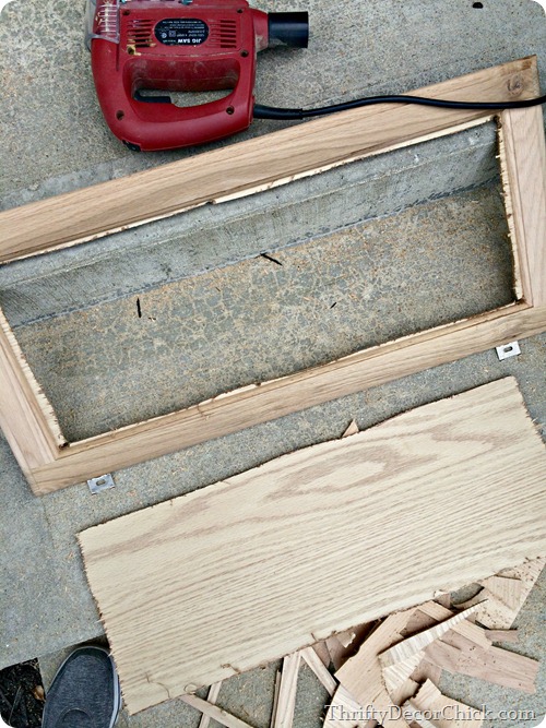 cutting insert out of cabinet door