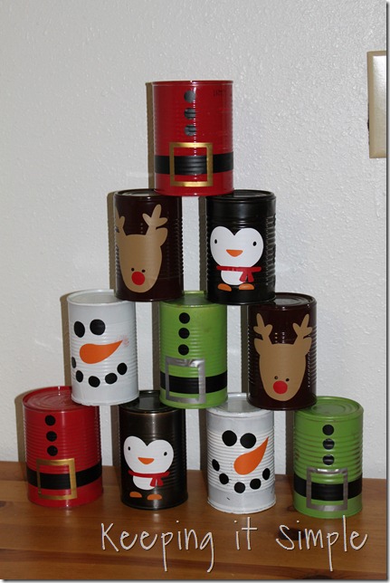 Christmas bowling cans (7)