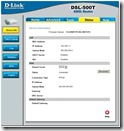 D-Link DSL-500T Status Device Info