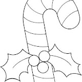 BASTONES DE NAVIDAD PARA COLOREAR