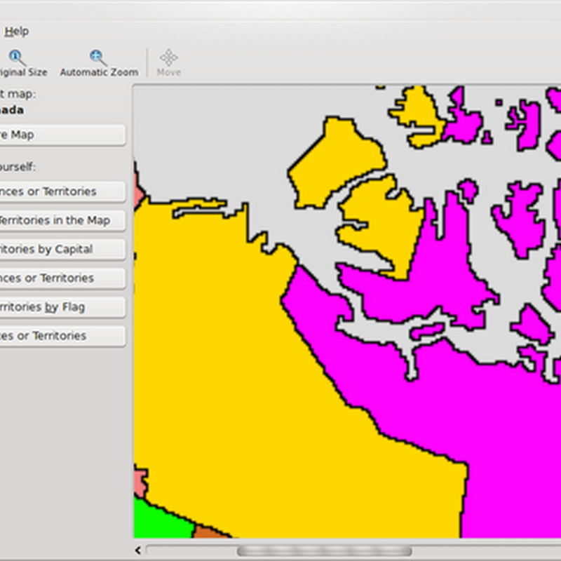 KGeography herramienta de geografía para KDE: la ventana principal, compilación e instalación.