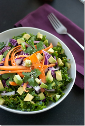 Asian-Inspired Raw Kale Salad