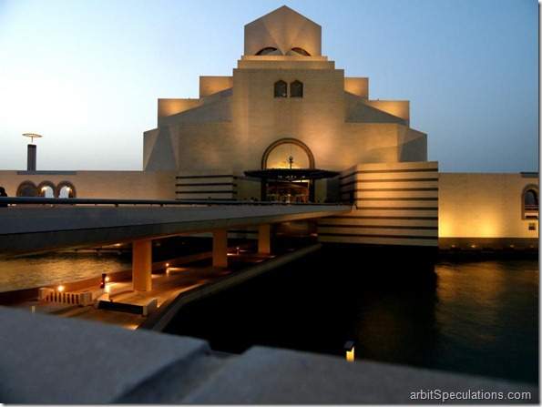 I M Pei, and I designed the Museum of Islamic arts in Doha, Qatar.