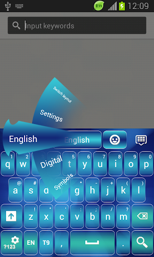 【免費個人化App】蓝色的键盘主题-APP點子