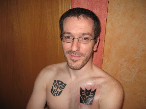The old english tattoo on that