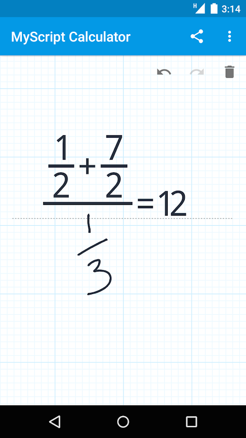    MyScript Calculator- screenshot  