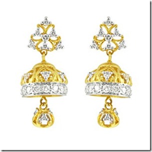 Jimiki earrings with diamonds