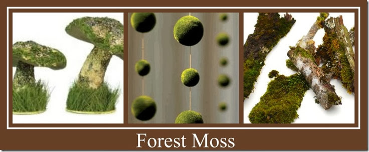 Ribbet collage Forest moss