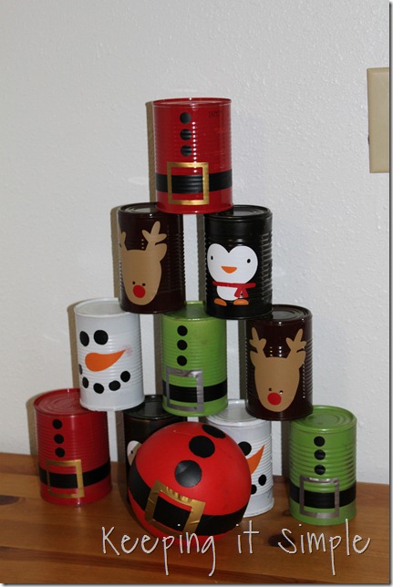Christmas bowling cans (8)