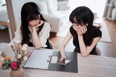Coser@rioko凉凉子 Vol.093 黑丝ol制服双人