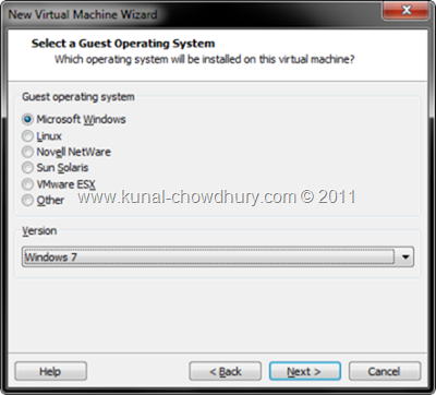 5. Chose your Guest OS 5. Chose your Guest OS