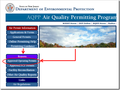 State of New Jersey Department of Environmental Protection AQPP Air Quality Permitting Program