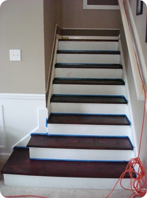 tips for staining and painting steps