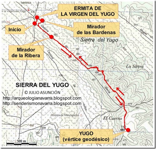 Mapa ruta Sierra del Yugo