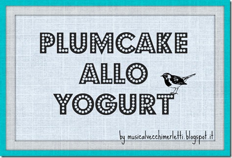plumcake yogurt