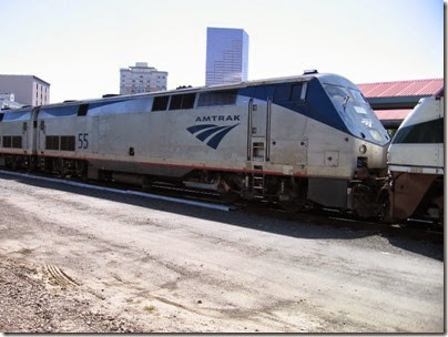 IMG_6057 Amtrak P42DC #55 at Union Station in Portland, Oregon on May 9, 2009