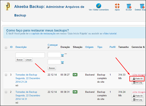 Como recuperar o backup do seu site no Joomla 2.5 - Visual Dicas