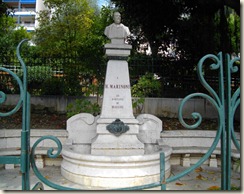 statue d'Hippolyte Marinoni à Beaulieu-sur-mer