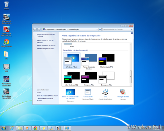 Windows 7 sem Windows Aero