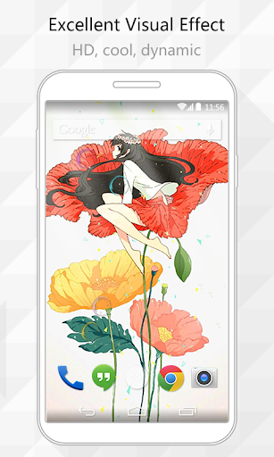 Flower Elf Live Wallpaper