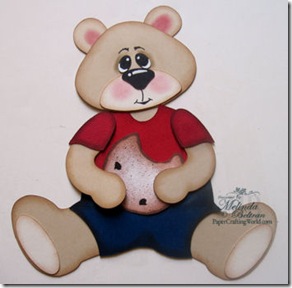 cricut cookie bear layout idea paper piecing boy closeup-350