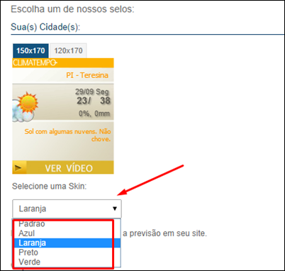 Widget – Coloque o clima no seu blog - Visual Dicas