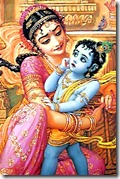 Yashoda binding Krishna