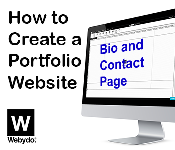 bio and contact page