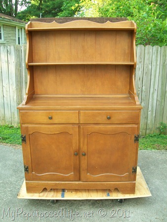 vintage hutch makeover