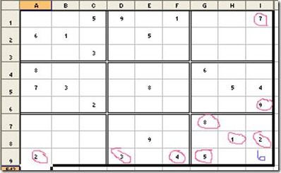 Solve Sudoku with Excel5