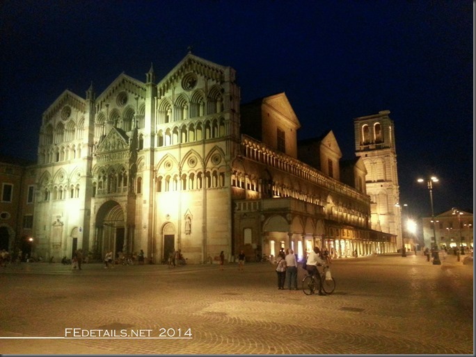 La nuova illuminazione di Piazza Trento Trieste, Ferrara