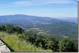 View of the Shenandoah Valley from Skyline Drive overlook