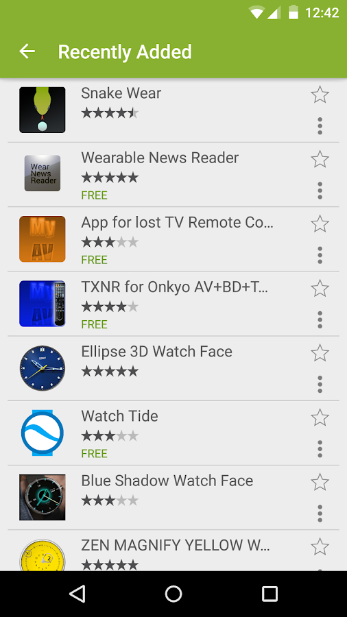 google wear app store