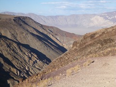 Looking down into Panamint Valley, Death Valley, CA