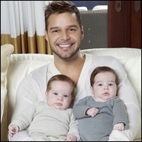 Ricky Martin e filhos