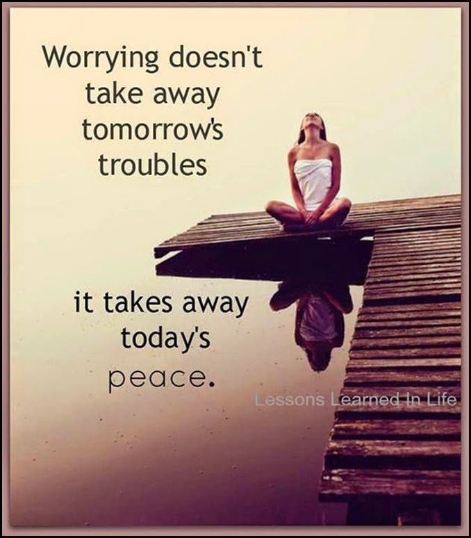 worry vs peace