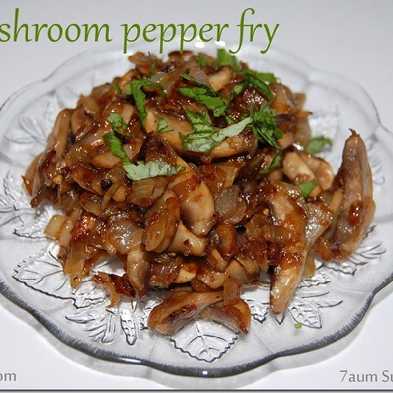 Mushroom pepper fry