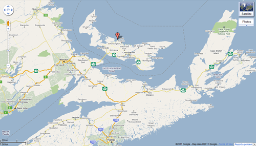 PEI Blog - Prince Edward Island: Prince Edward Island Map