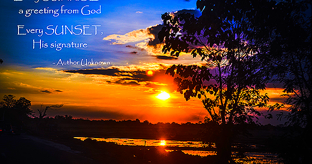 Daily Log: Every Sunset is God’s Signature - JADSpirits' Footprints