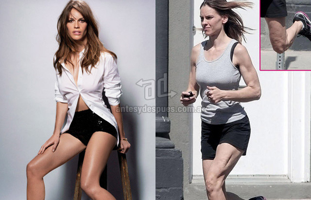 Cellulite of Hilary Swank